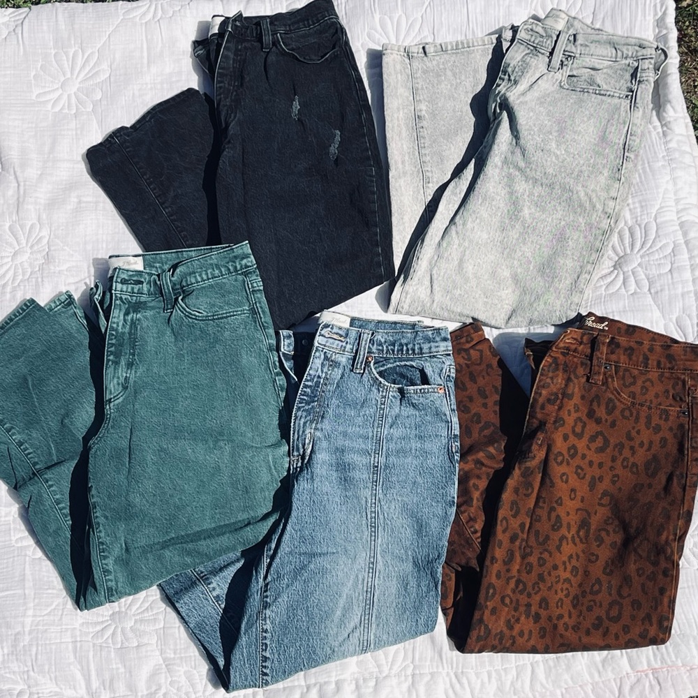 Lot of 5 Vintage Straight Universal Denim